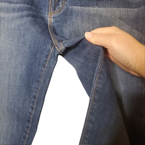 PARKER SMITH FRAYED HEM BOMBSHELL SKINNY JEANS DARK WASH WOMEN'S SIZE 29 - Picture 7 of 16